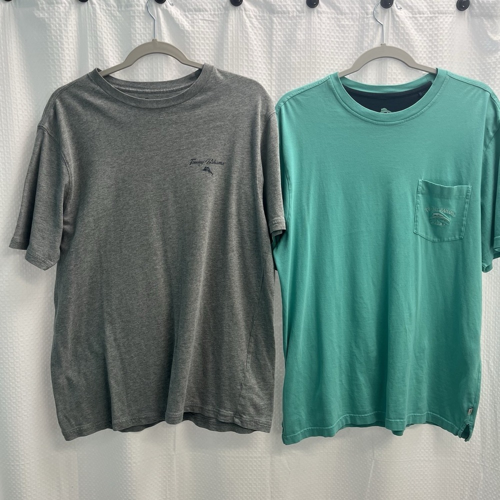 Tommy Bahama Relax Lot Of 2 Cotton T Shirts Men's Medium Beach Summer Classic